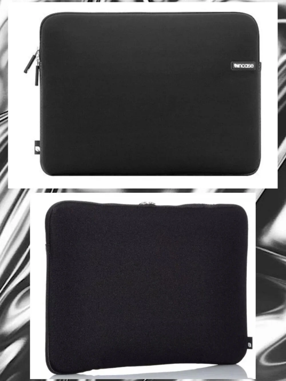 Incase brand Black 15” Neoprene Notebook Sleeve Case w/Dual Zippers
